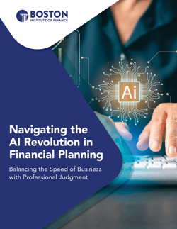 Cover of the whitepaper: Navigating the AI Revolution in Financial Planning